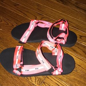pink sandals!!